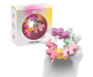 Plus-Plus Hexel Flex Bausteine, Rosa