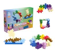 Plus Plus - Kit di scoperta Colorverse BIG 60 pezzi - Blocchi di costruzione per bambini da 1 anno - 10 colori vivaci - Piastra di base e guida Incluso - Giocattolo educativo creativo per ragazze e