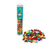 Plus Plus - Mega Tubo Arcobaleno 240 pezzi - Gioco di costruzione - PP4262 | Kit di costruzione 2D 3D creativo ad incastro - Giocattoli educativi STEM per bambini, gioco senza fine, 5-12 anni