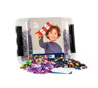 Plus-Plus Plus-Plus-PP3406 Animali Cassaforte Scoperta pezzi-PP3406, Colore Basic, Rosa, 2400 pièces, PP3406