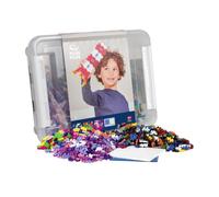 Plus-Plus Plus-Plus-PP3406 Animali Cassaforte Scoperta pezzi-PP3406, Colore Basic, Rosa, 2400 pièces, PP3406