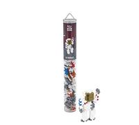 Plus-Plus- Danimarca Astronaut Tubo Mix (100 Pezzi), Multicolore, 300.4184