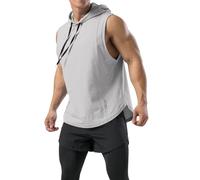Plus Size Canotte Uomini Gilet Da Corsa Senza Maniche Vestibilità Larga Estate Top Base Classica Solido Pianura Quick Dry Sport Palestra Canotte Uomo, A, L