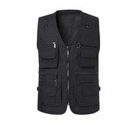 Plus Size Canotte Uomini Gilet Da Corsa Senza Maniche Vestibilità Larga Estate Top Base Classica Tshirt Solido Plain Quick Dry Sport Palestra Mens Tank Top Vest, Nero , L