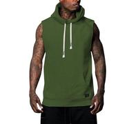 Plus Size Canotte Uomo Classico Gilet Traspirante Senza Maniche Leggero Vestibilità Larga Solido Atletico Sport Tattico Allenamento Allenamento Palestra Mens Tank Top Vest, Verde, S