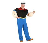 Plus Size Deluxe Popeye Men's Fancy Dress Costume 6X