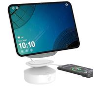 PlusAcc Base Batteria per Show 11 & 8 (Ultimo modello) & iPhone 11 Bianco | Power bank portatile da 15.000 mAh accessori per camera da letto, soggiorno, terrazza (solo base di ricarica)