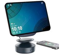 PlusAcc Base Batteria per Show 11 & 8 (Ultimo modello) & iPhone 11 Grafite | Power bank portatile da 15.000 mAh accessori per camera da letto, soggiorno, terrazza (solo base di ricarica)
