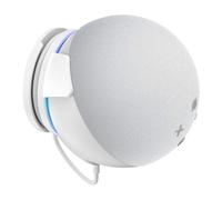 PlusAcc Supporto da parete per 5a generazione, salvaspazio con gestione dei cavi integrata per cucina, soggiorno e camera da letto (bianco)