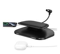 PlusAcc Supporto di ricarica regolabile per Show 8 3rd Gen Stand con porte USB C e USB A Stazione di ricarica per iPhone/Airpods Smartphone & Smartwatch & Show 8 3rd Gen (nero)