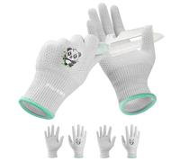 Plusawa Guanti per bambini, resistenti al taglio, adatti per ciclismo all'aperto, giardinaggio, artigianato, ecc. Grigio, 2 paia, S (Grigio, S)