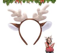 Plush Antler Headband, Animal Ears Headwear, Adorable Antlers Headpiece, Headdress For Halloween, Cosplay Costume Accessories, Cute Antler Costume, Halloween Headband, Fun Animal Headwear