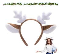 Plush Antler Headband, Animal Ears Headwear, Adorable Antlers Headpiece, Headdress For Halloween, Cosplay Costume Accessories, Cute Antler Costume, Halloween Headband, Fun Animal Headwear