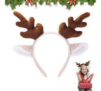 Plush Antler Headband, Animal Ears Headwear, Adorable Antlers Headpiece, Headdress For Halloween, Cosplay Costume Accessories, Cute Antler Costume, Halloween Headband, Fun Animal Headwear
