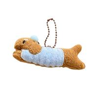 Plush Bag Charm - Cute Puppy Keychain, Stuffed Cartoon Animal Keyring | Backpack Pendant Decorative Accessory, Mini Plush Dog Charm For Classroom Graduation Birthday Party Gift Hanging Decoration Fo
