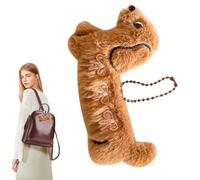 Plush Bag Charm - Cute Puppy Keychain, Stuffed Cartoon Animal Keyring | Backpack Pendant Decorative Accessory, Mini Plush Dog Charm For Classroom Graduation Birthday Party Gift Hanging Decoration Fo