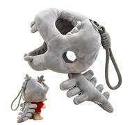 Plush Bag Charm - Dinosaur Skeleton Keychain | Stuffed Cotton Doll Pendant | Cute Backpack Handbag Accessory, Cute Plush Keychain for Kids Girls Women Student Teacher Party Birthday Holiday