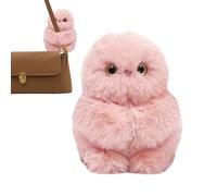 Plush Bag Pendant, Cute Small Electric Stuffed Owl Robot, Soft Fabric with Built In Motion Feature, Adorable Purse Charm Keychain Decor, Gift for Women Men Kids Teens Adults Living Room Bedroom