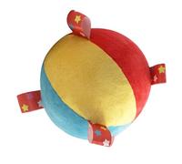 Plush Ball with Bells - Educational 5 Inch Colorful Built-in Bell - Plush Sensory Rattle Toy | for over 6 Months Old Birthday Day Thanksgiving