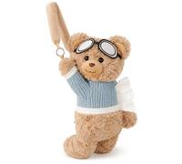 Plush Bear Car Tissue Holder with Hanging Strap (BLUE)