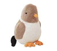 Plush Bird Toy, Cute Pigeon Stuffed, Stuffed Animal Companions, Soft Cuddly Pillow Doll, Security PP Cotton Sleep Companion for Children Friends Family Presents, Gray, Brown, White