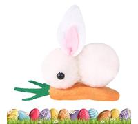 Plush Bunny Hair Clip for Girls, Cute Bunny Hair Accessories, Plush Animal Hairpin for Kids, Carrot Bunny Hair Clip, Stuffed Bunny Hairpin for Women, Bunny Rabbit Hair Clip
