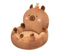 Plush Capybara Seat Cushion - Cartoon Lazy Sofa with Back Support, Floor Chair Pillow for Home, Office, Bedroom, Room Decor, Girls, Women | coziy Texture, Ergonomic Comfort, Decorative Accent, Casual