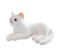 Plush Cat - 12inch Soft Realistic Toy Throw Pillows | Cat Plushs 30cm 12inch Cute Soft For Home Office Dorm | Girls Kitten Plush Stuffed Doll | Car Sofà Nursery Birthday Holiday Party Favors