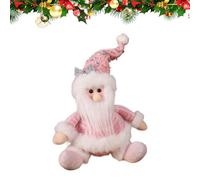 Plush Claus Babbo Natale, Morbido Design a Sospensione per Decorazione Natalizia, Bambola Ornamento di Figura Rosa, Accento Festivo, Adorabile Decorazione per Le Vacanze per mensole per mensole