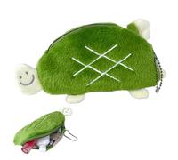 Plush Coin Pouch, portatile all'aperto in peluche Sea Turtle Cambio Purse Bag Pendente, Multi-Purpose Design, Compact Coin Purse for Outdoor Activities, Sport, Hiking, 5,91 x 4,72 x 0,79 pollici,