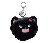 Plush Coin Purse, Cartoon Animal Keychain Wallet, 3.94 Inches Plushes Coins, Bright Portable Purse, Keychains Accessory, Backpack Decoration, Goodie Bag Filler, Color Black and White
