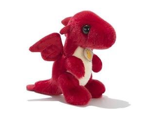Plush & Company 10018 Peluche Yang Drago Rosso L 25CM Cat dragon red rouge