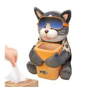 Plush Dog Car Tissue Box Trash Can | Doggie Car Tissue Box 2 in 1 | Cute Animal Cartoon Tissue Box, Decorative Organizer for Car and Home, Animal Cartoon Tissue Box