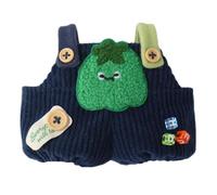 Plush Doll Overalls - 15 cm Dress Up Toy Overalls | Vestiti vegetabili | stuffed Figures Pantaloni Detachable for 20 cm Fat Doll's Clothes