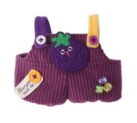 Plush Doll Overalls - 15 cm Dress Up Toy Overalls | Vestiti vegetabili | stuffed Figures Pantaloni Detachable for 20 cm Fat Doll's Clothes