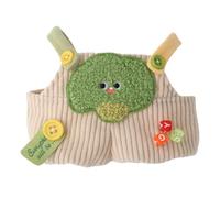Plush Doll Overalls - 15 cm Dress Up Toy Overalls | Vestiti vegetabili | stuffed Figures Pantaloni Detachable for 20 cm Fat Doll's Clothes
