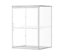 Plush Doll Storage, Double Layer Box, Figurine Dustproof Containers, Clear Design Sturdy Materials Secure Locking Mechanism for Home, 12,2 x 9,06 x 16,14 pollici