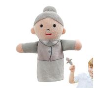 Plush Family Finger Puppet Set | Soft Fabric Storytelling Hand Dolls For Kids | 5-Piece Miniature Character Play Figures | Preschool Classroom Teaching Interaction Toys