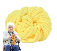 Plush Garn - 26,97 M Weiches Chenille Garn - Strick- Und Häkelgarn Für Warme Schals, Wintermützen, Decken Und Körbe | Flauschiges Gairn Für Babykleidung, Haustierbetten, DIY Kissen nd Handarbeitsproje