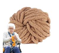Plush Garn - 26,97 M Weiches Chenille Garn - Strick- Und Häkelgarn Für Warme Schals, Wintermützen, Decken Und Körbe | Flauschiges Gairn Für Babykleidung, Haustierbetten, DIY Kissen nd Handarbeitsproje