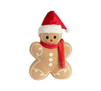 Plush Gingerbread Man - Soft Gingerbread Throw Pillow for Holiday Decoration, Desktop Ornament for Christmas, Bedroom, Living Room, Sofa, Car, Couch, Festive Home Display Material Plush