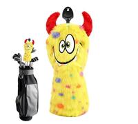 Plush Golf Club Covers, Funny Soft Protective Headcover, 10.63x5.12 inches Fairway Wood Cover with Cushioned Inner Lining Design, Anti Scratch Golf Gear Protector, Course Practice Use