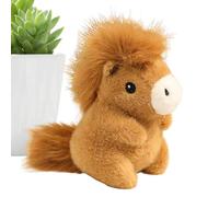 Plush Horse - Soft Cuddly Toy, Cute Stuffed Animal | 5 Inch Mini Throw Pillow Doll, Decorative Gift for Boys Girls Kids Family Collectors Birthday Christmas New Year Home Office Bedroom Sofa De