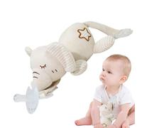 Plush Pacifier - Snuggle Soft Pacifier Buddy, Skin-Friendly Comfortable Design | Lovely Infant Accessory for Shower, Ages 0 Months and Up, Convenient Portable for Daily Use