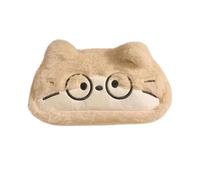 Plush Pencil Case - 20*5*9cm Large Capacity Cute Cat Pen Holders | Pen Organizer Case | Cat-shaped Pencil Cases For Stationery Makeup Travel Offices Drawing Writing Erasers Rulers Home Notepads School