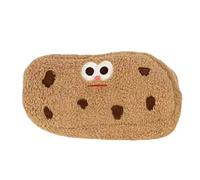 Plush Pencil Case, School Pen Pouch, Fun and Adorable Cookie Design Large Capacity Stationery Storage Bag for Students, Artists, Children, 8.27x5.12 Inches