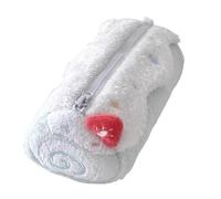 Plush Pencil Pouch - Cake Shaped Stationery Organizer Bag, Large Holder for Sticky Notes, Eraser, Ruler, Kids, Adult, Girls, Teen, Backpack, College, Class, Travel, Office | Cute Appearance, Durablee