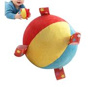 Plush Rattle Ball Toy - Soft Sensory Play Ball for Infant Development | Fabric Material with Built In Bell Sound Feature, Colorful Texture Design, Lightweight Grasp Toy for Early Learning