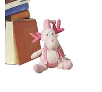 Plush Santa - Plush, Standard Size Santa Claus Plushes Doll Cute Pink Design | Adorable and Festive Winter Decoration, Holiday Plushes Ornament For Patio, Garden, Mantoli, Shelves, Bookshelves