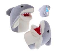 Plush Shark Hand Puppet - Interactive, Mouth-Opening, 2-Pack | Skin-Friendly PP Cotton, Cute & Durable Design, For Playroom, Classroom, Party & Family Time